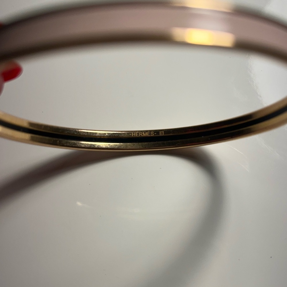 Pink and Gold Hermes Bangle - Picture 5 of 6